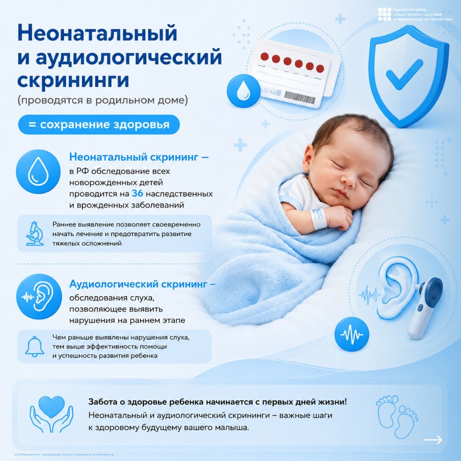 Неонатальный и аудиологический скрининги